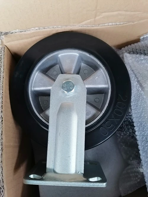 200mm mould on rubber rigid casters
